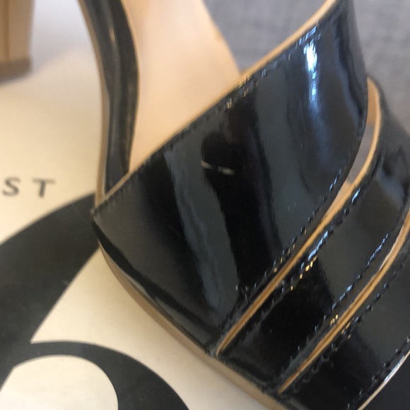 Nine West Black Patent Greenwich Heels, Size 8.5 - Picture 7 of 13